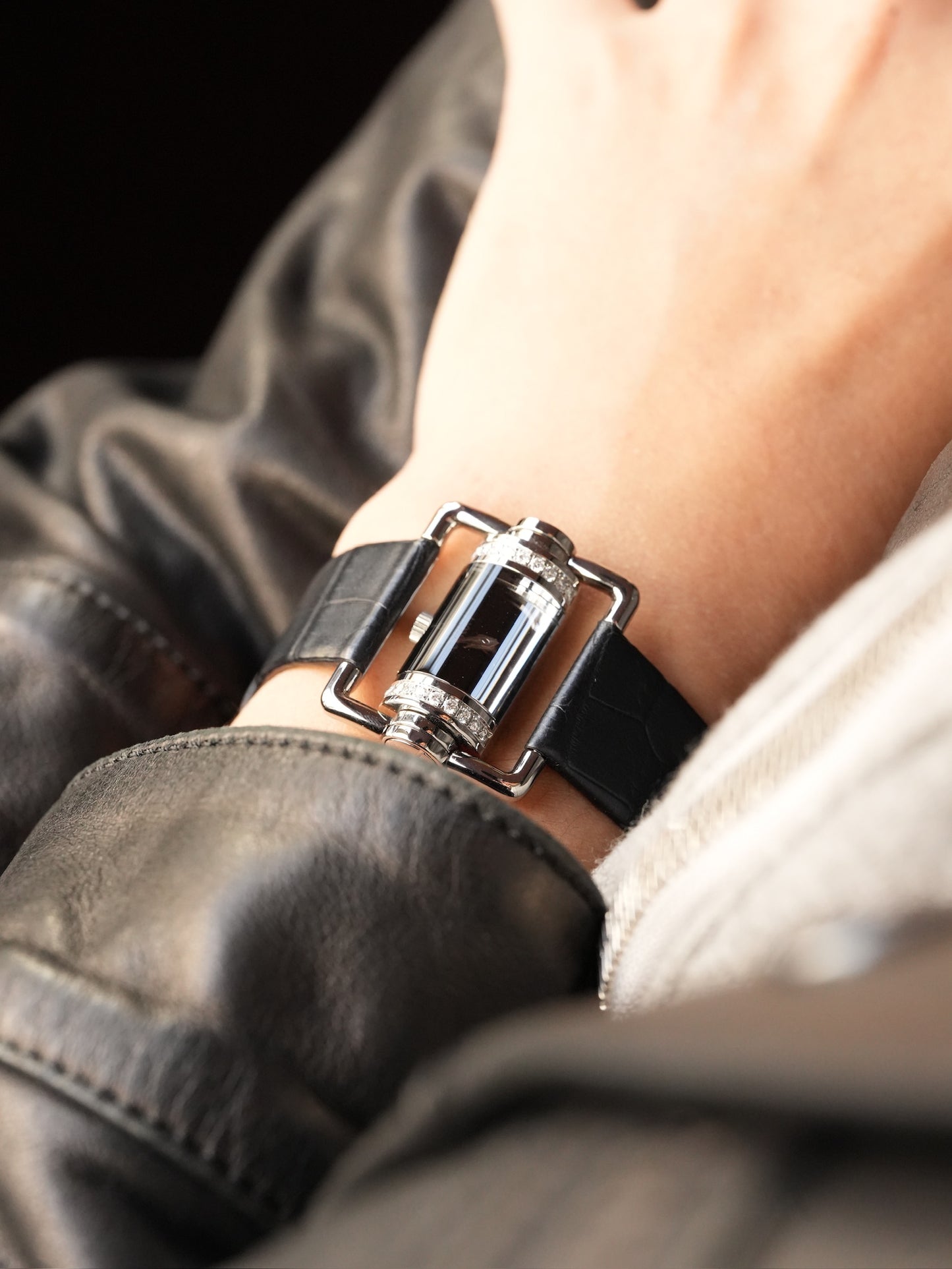 Corum Ref. 130.330.47 Diamond-Set Case Black Dial – Stainless Steel 