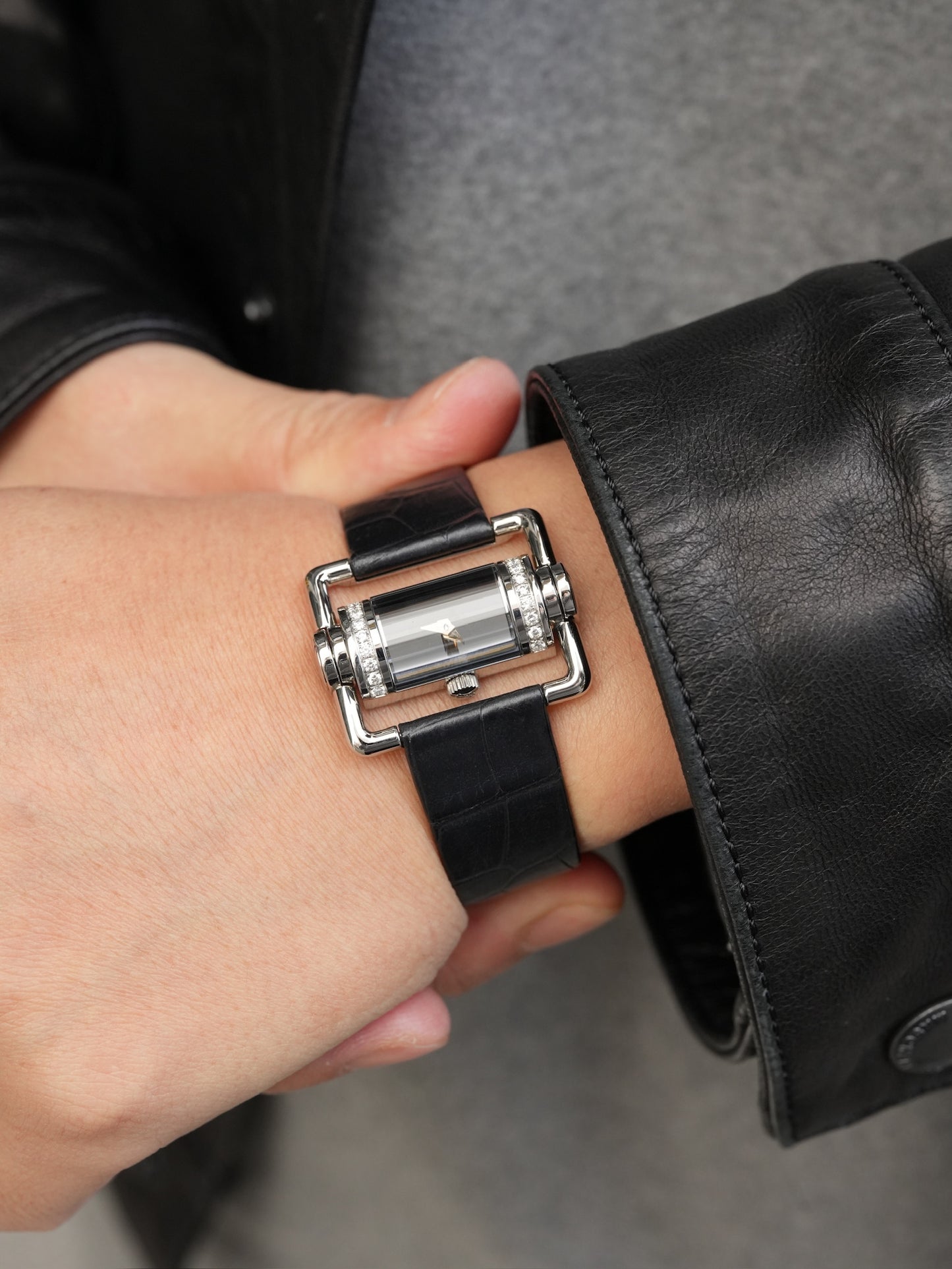 Corum Ref. 130.330.47 Diamond-Set Case Black Dial – Stainless Steel 