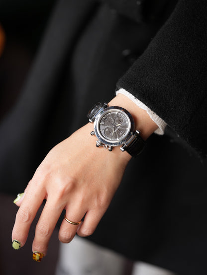 Cartier Pasha Chronograph / SS x PT limited model With box