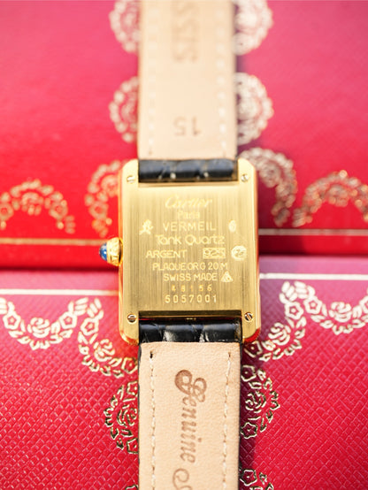 Cartier Must Tank Vermeil