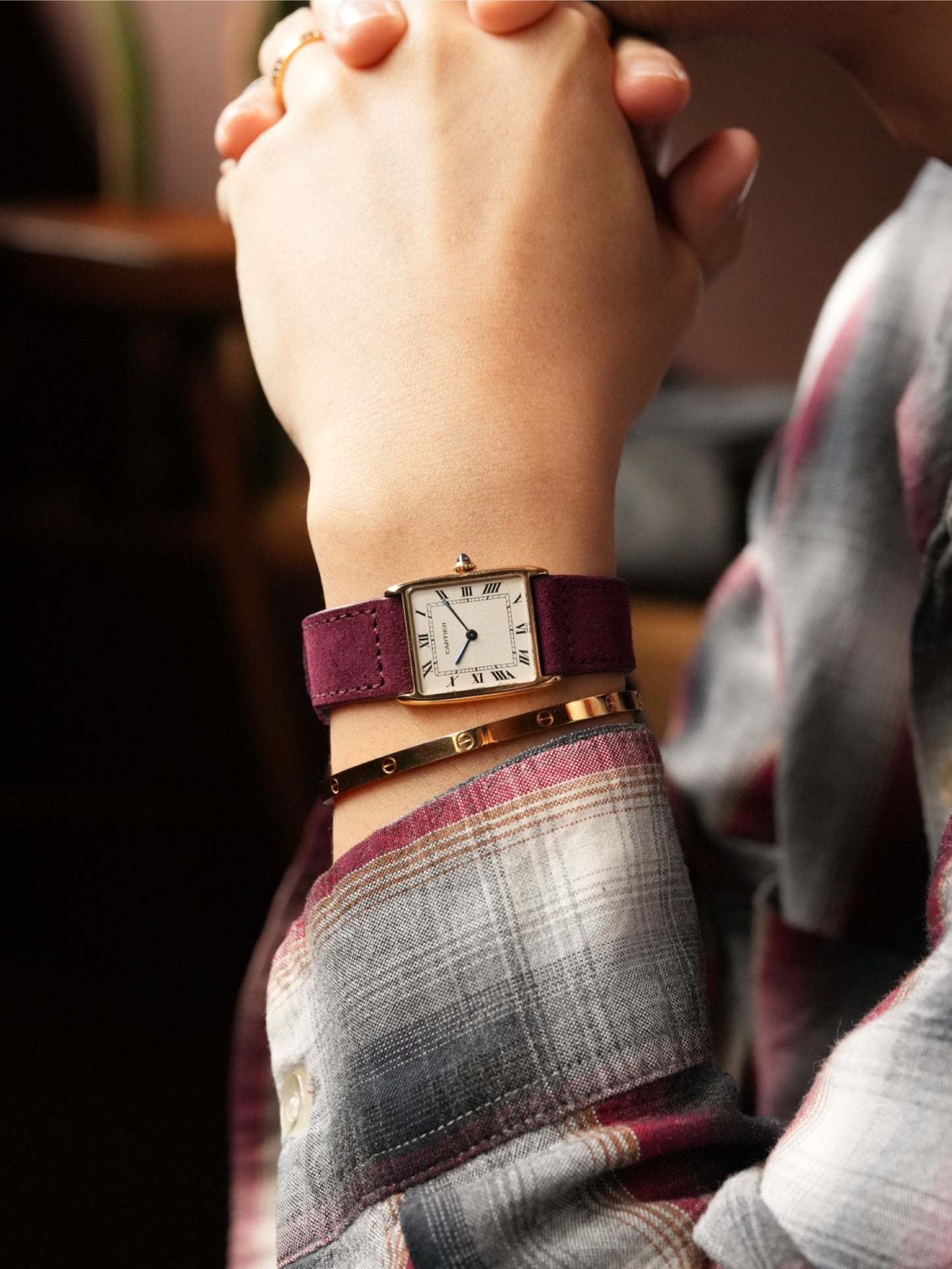 Cartier Tank Arrondie With box