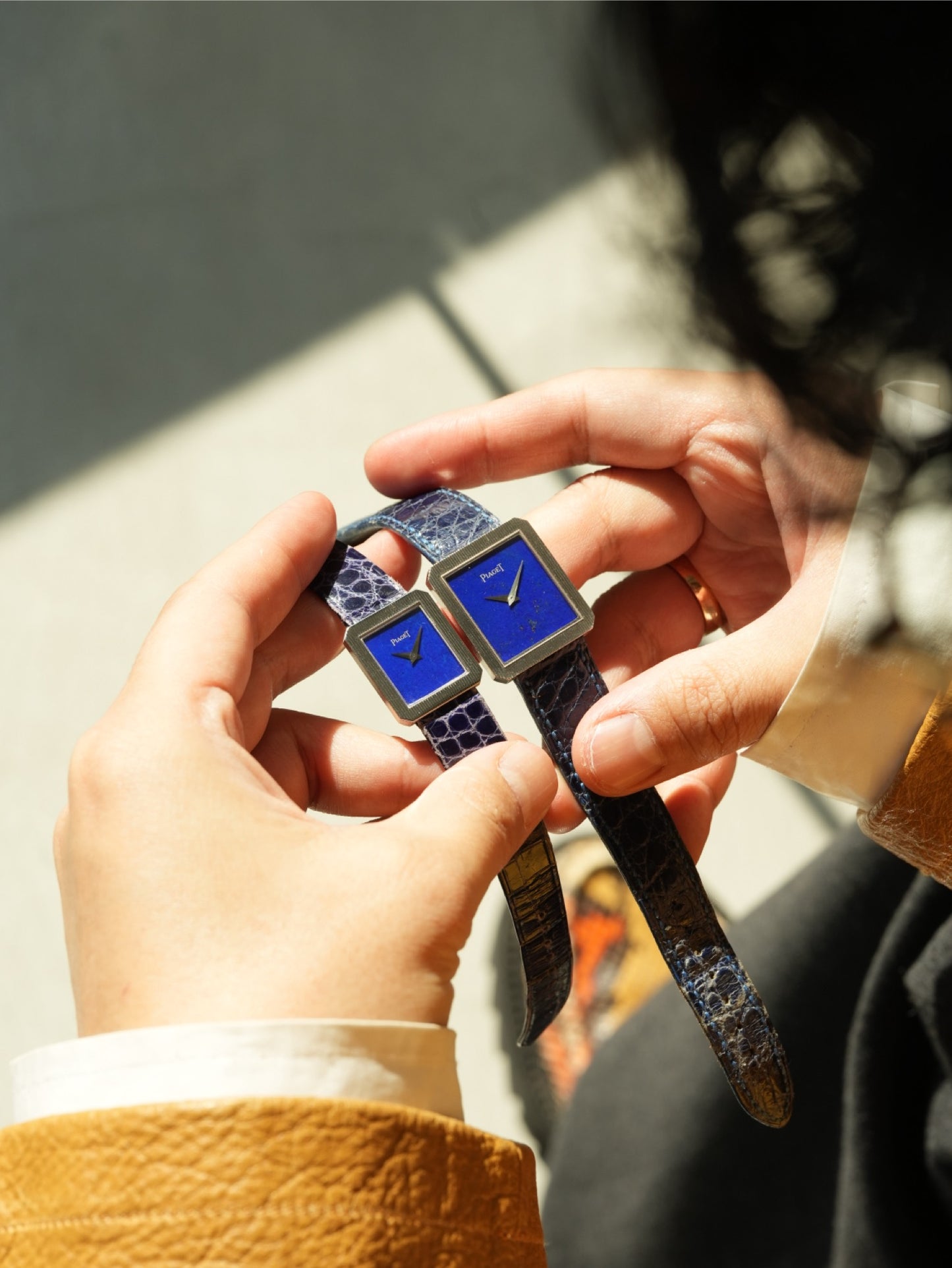 Piaget Protocol Rapis 18WG Pair Watch 