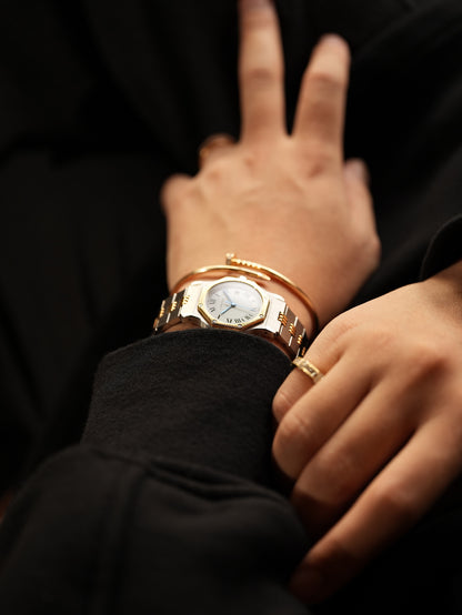 Cartier Santos Octagon LM With box