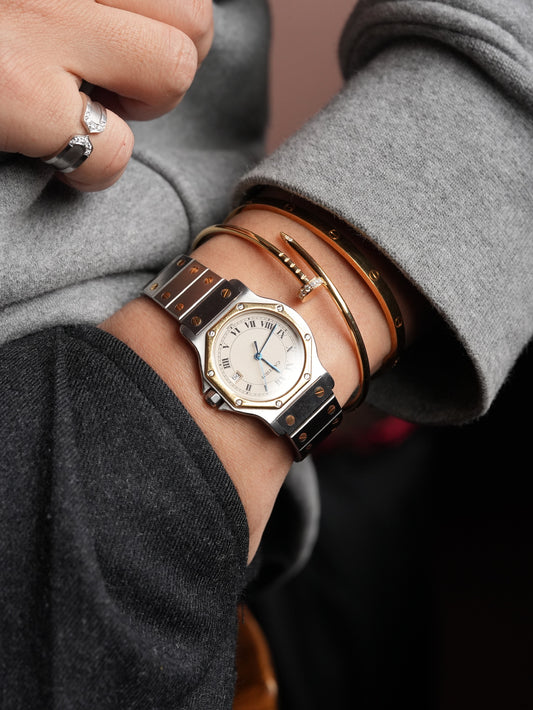 Cartier Santos Ronde Gold with box 