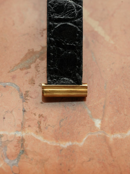 Boucheron Reflet / 70's / 18K / Blk dial with box 