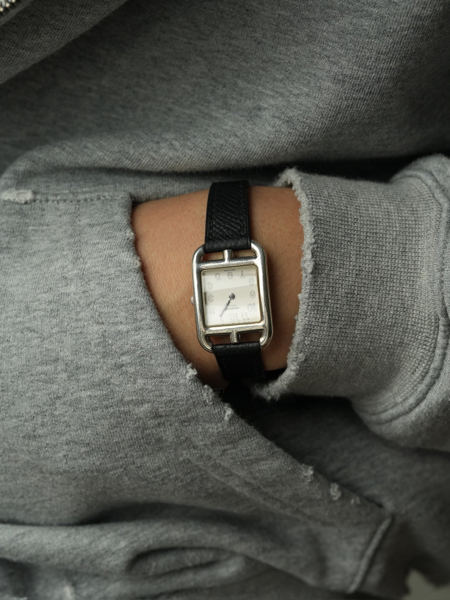Hermès Cape Cod Ref. 88330 SV925 – Original Leather Strap & Original Buckle Full Set