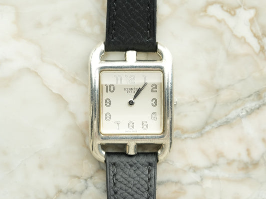 Hermès Cape Cod Ref. 88330 SV925 – Original Leather Strap & Original Buckle Full Set 