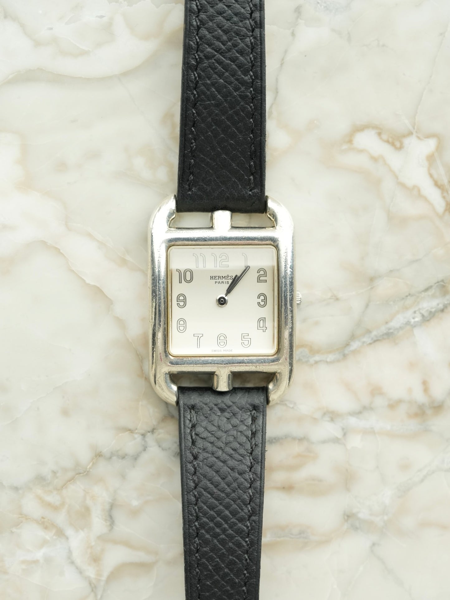 Hermès Cape Cod Ref. 88330 SV925 – Original Leather Strap & Original Buckle Full Set