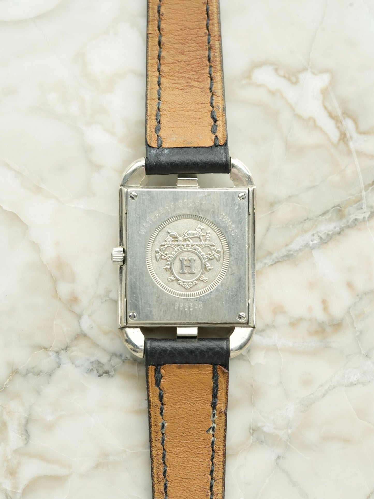 Hermès Cape Cod Ref. 88330 SV925 – Original Leather Strap & Original Buckle Full Set