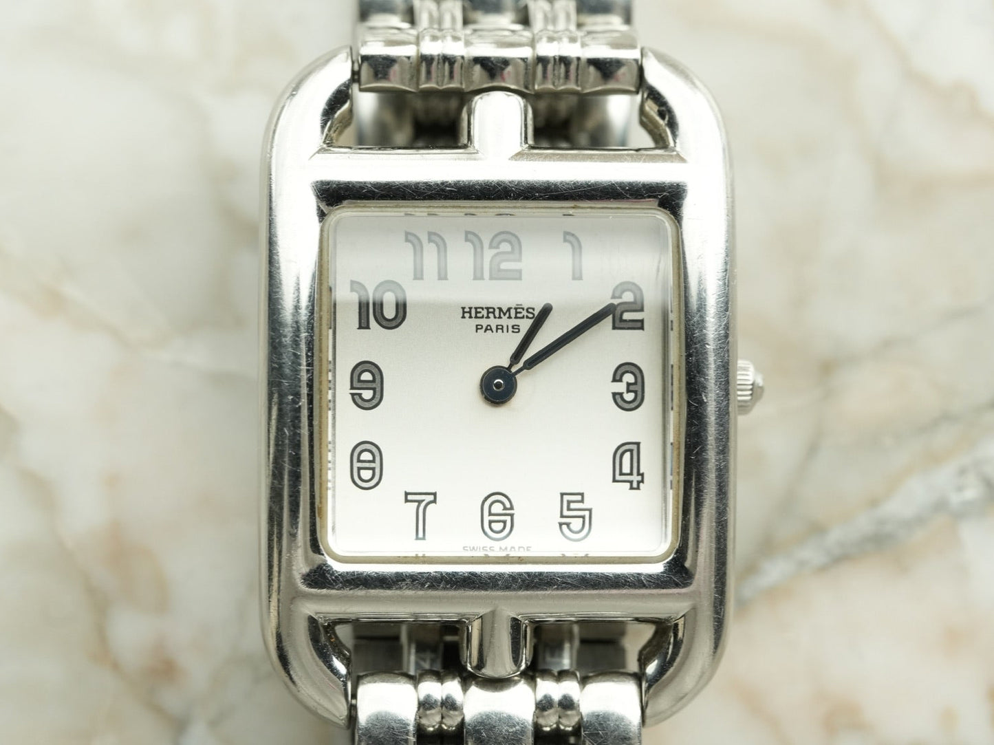 Hermès Cape Cod Ref. 88330 SV925 – Original Leather Strap & Original Buckle Full Set 