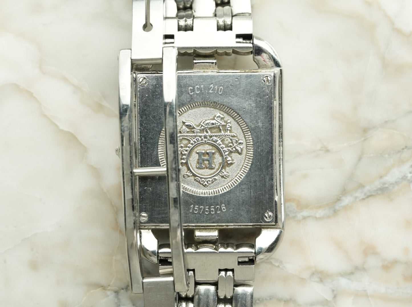 Hermès Cape Cod Ref. 88330 SV925 – Original Leather Strap & Original Buckle Full Set 