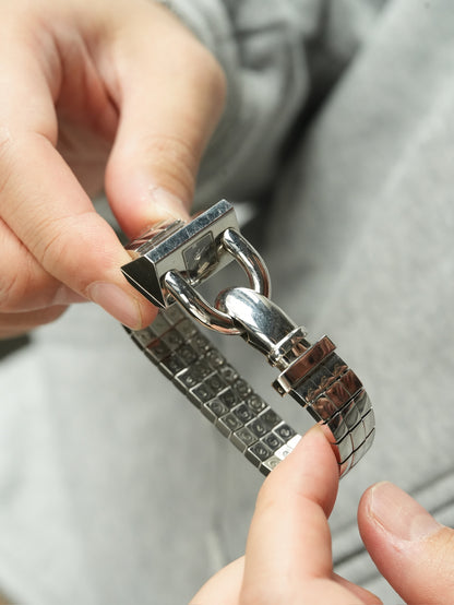 Hermès Cape Cod Ref. 88330 SV925 – Original Leather Strap & Original Buckle Full Set 