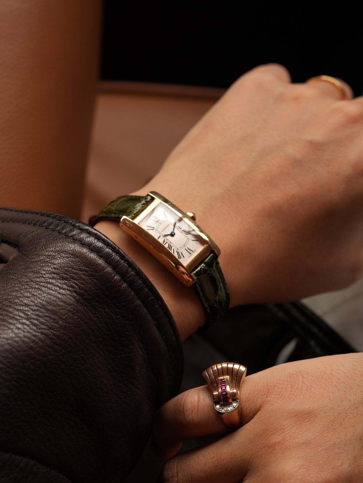 Cartier Tank American / 18K With box