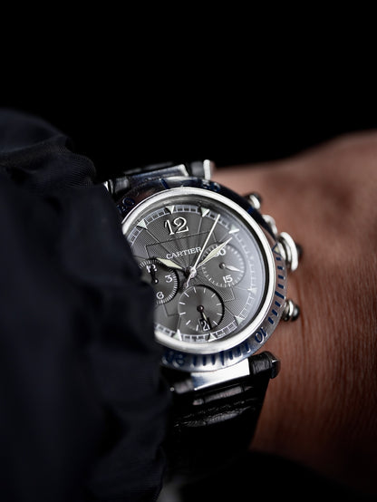 Cartier Pasha Chronograph / SS x PT limited model With box