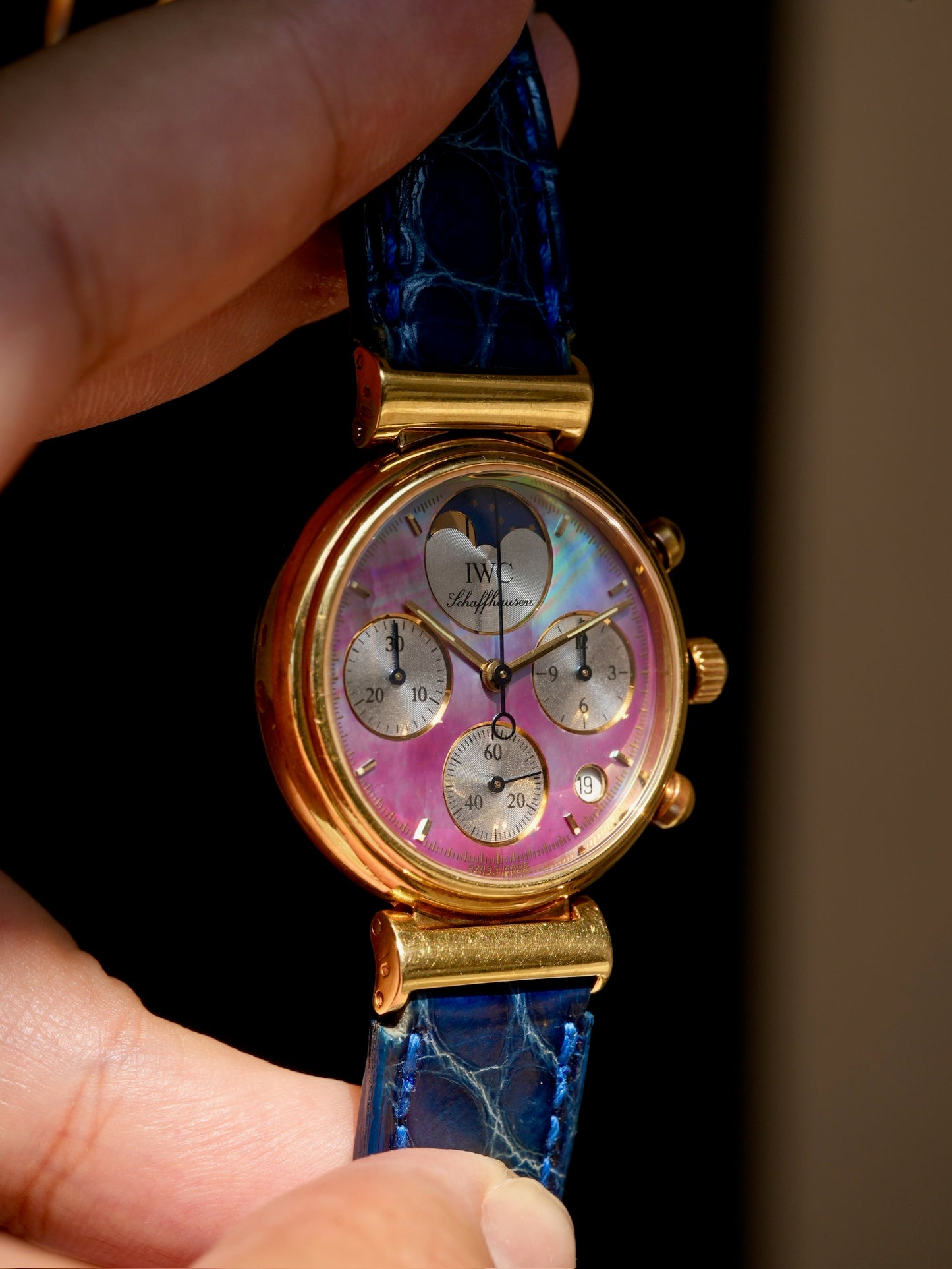 IWC Da Vinci Chronograph Black MOP dial With paper