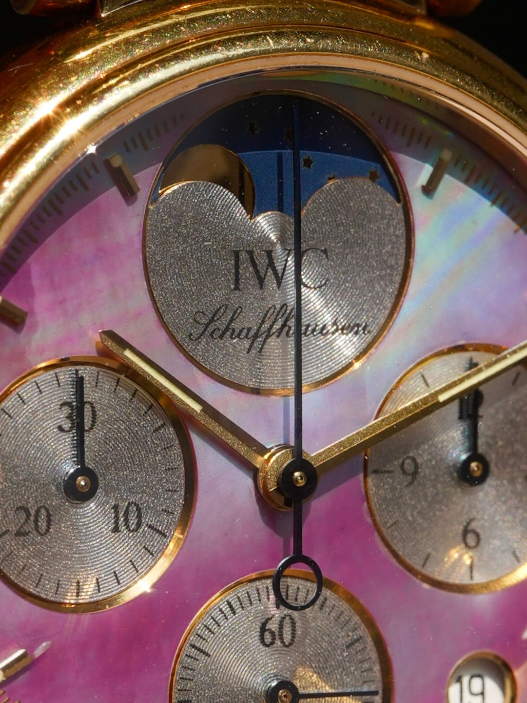 IWC Da Vinci Chronograph Black MOP dial With paper