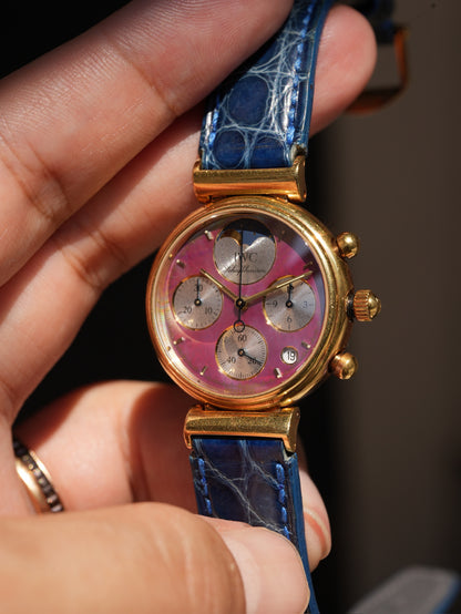 IWC Da Vinci Chronograph Black MOP dial With paper