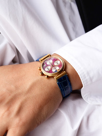 IWC Da Vinci Chronograph Black MOP dial With paper