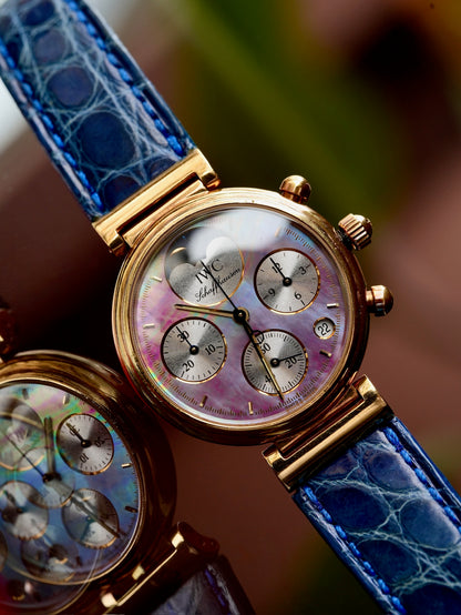 IWC Da Vinci Chronograph Black MOP dial With paper