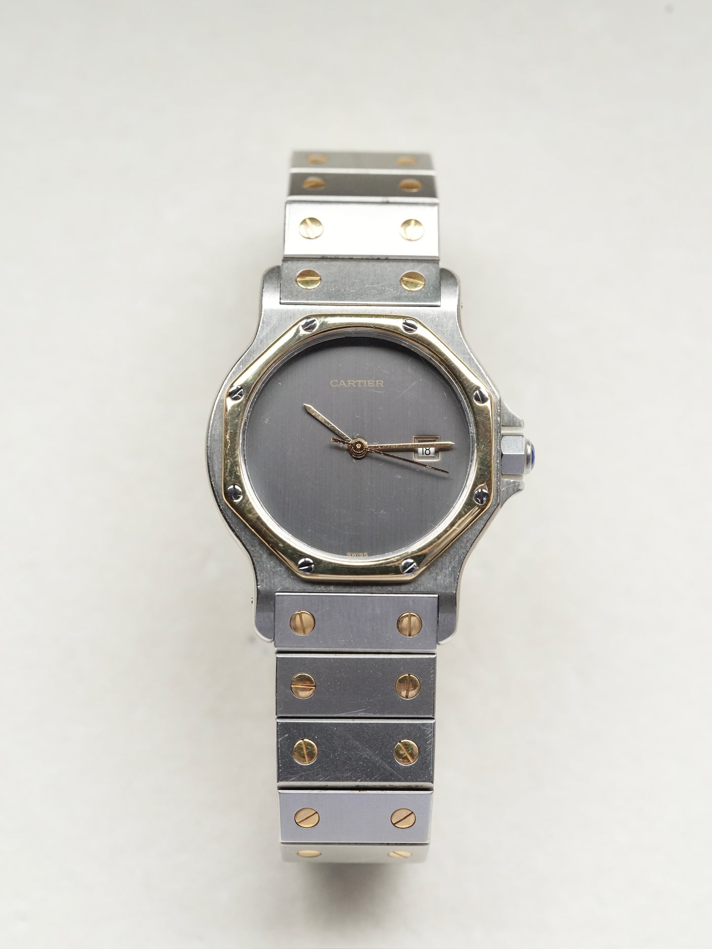 Cartier Santos Octagon LM Ghost dial