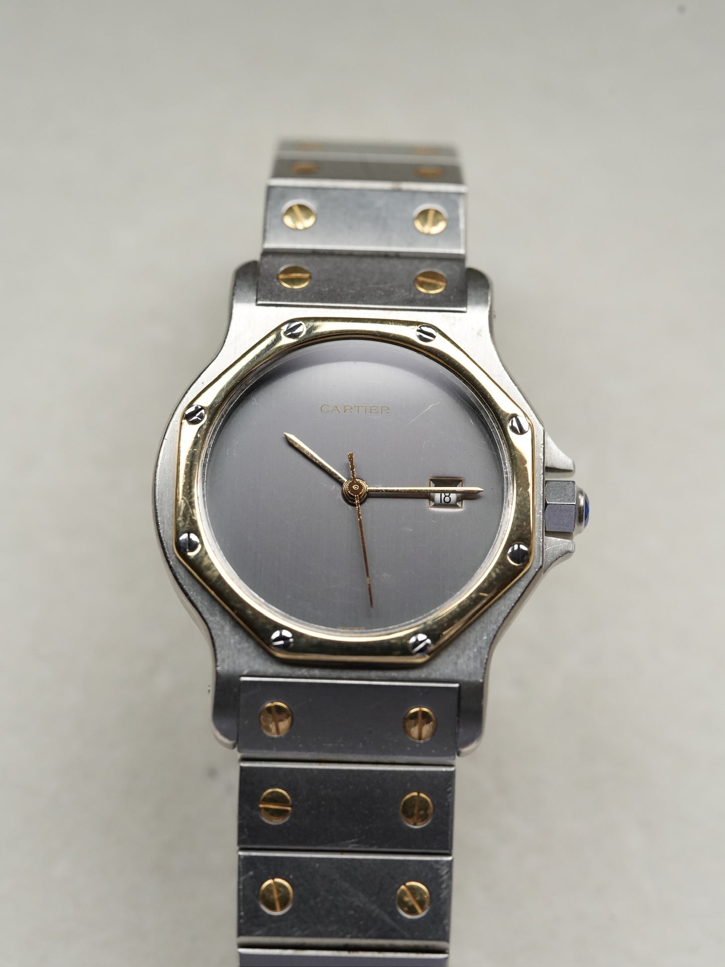 Cartier Santos Octagon LM Ghost dial