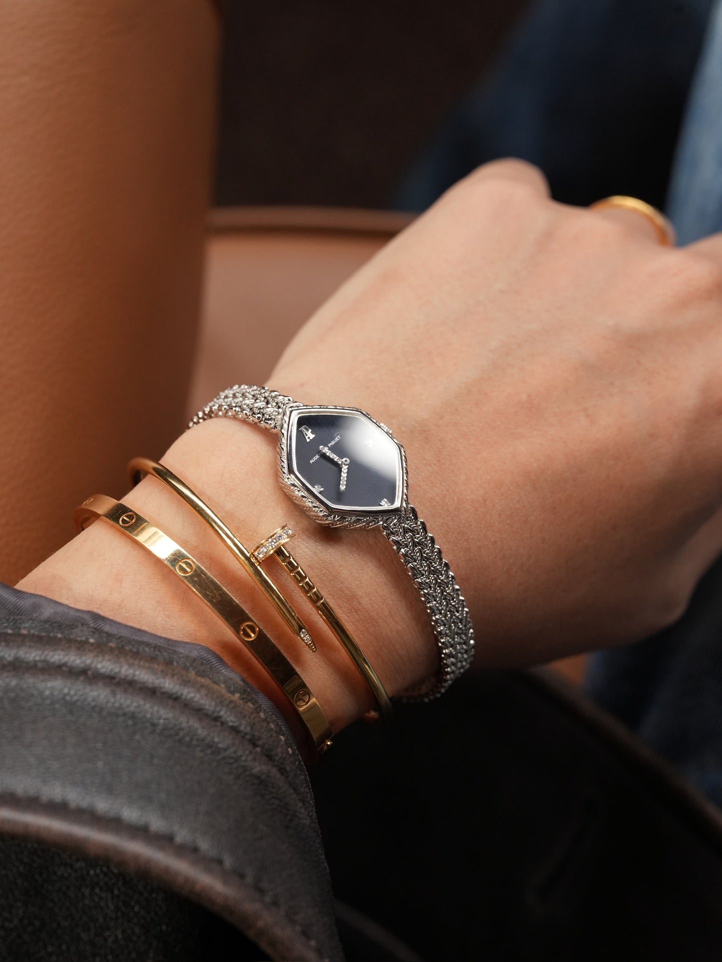 Audemars Piguet 18K Diamond shape jewelry watch