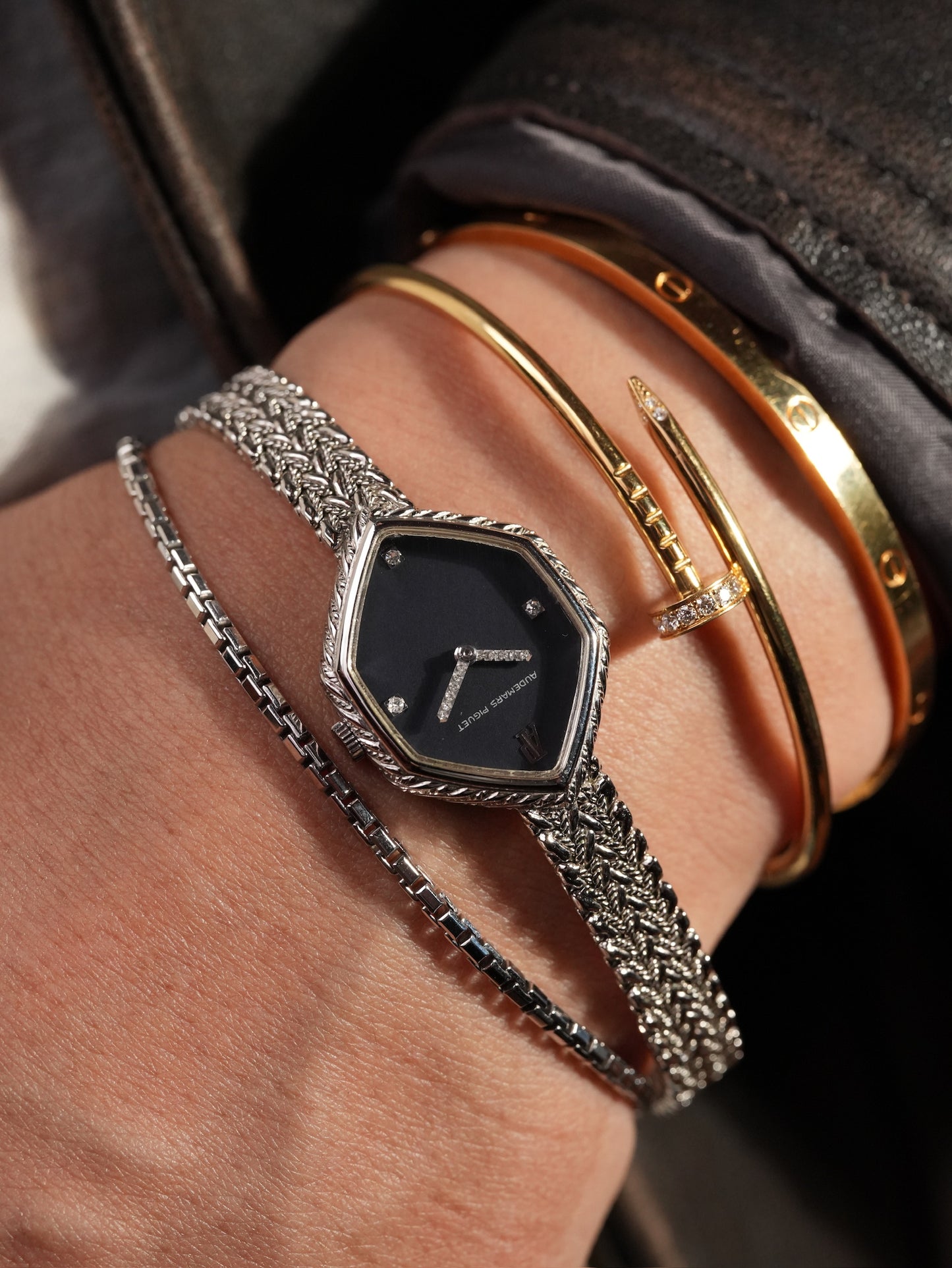 Audemars Piguet 18K Diamond shape jewelry watch