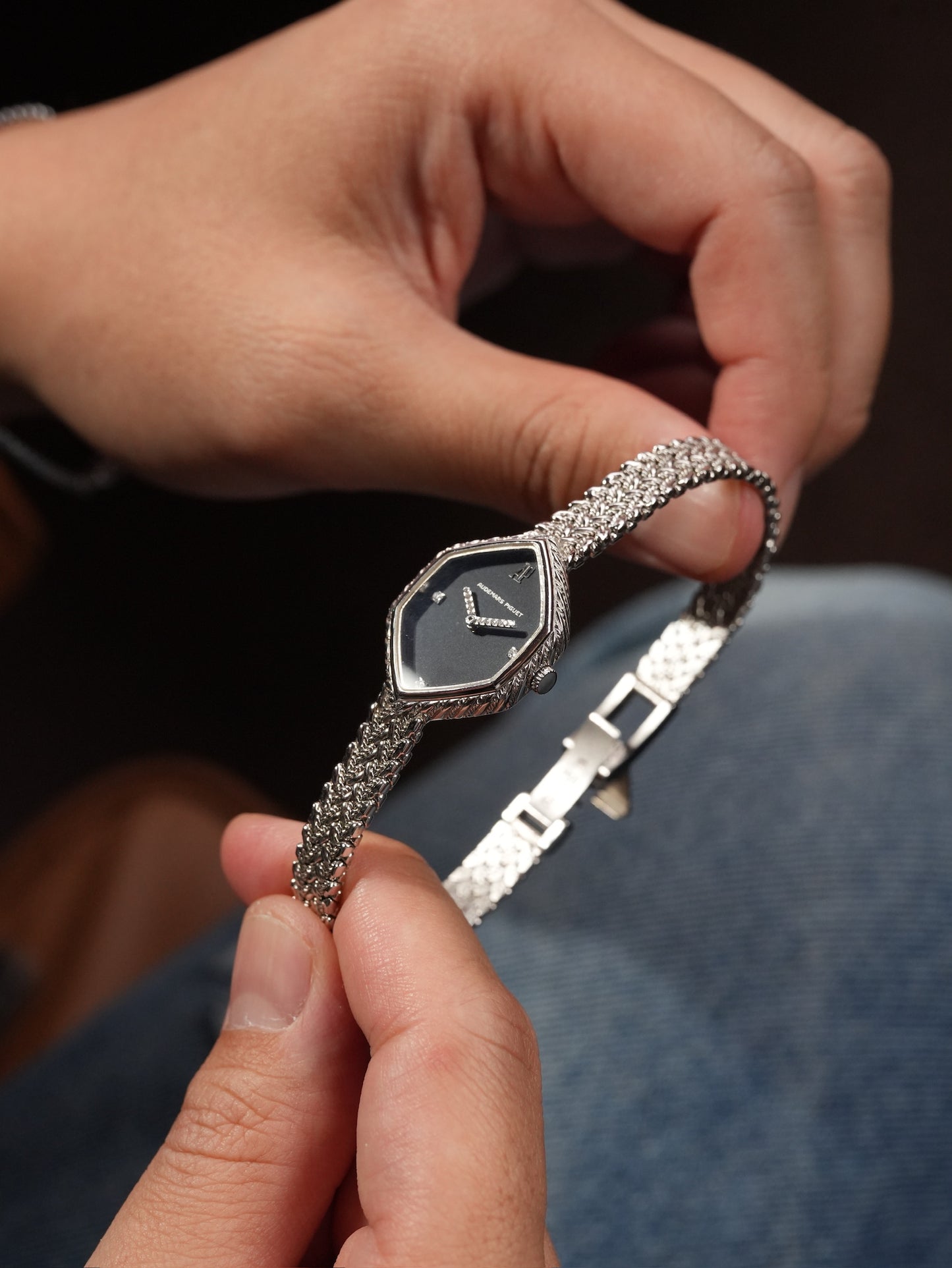 Audemars Piguet 18K Diamond shape jewelry watch