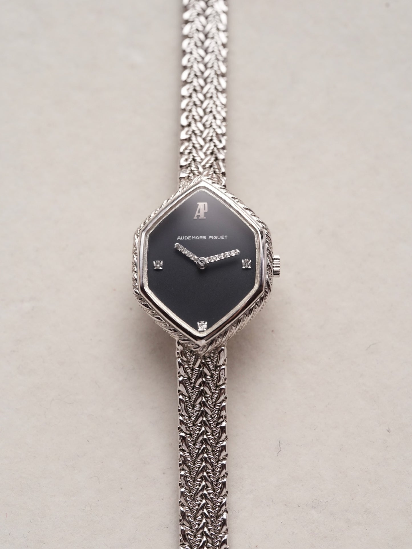 Audemars Piguet 18K Diamond shape jewelry watch