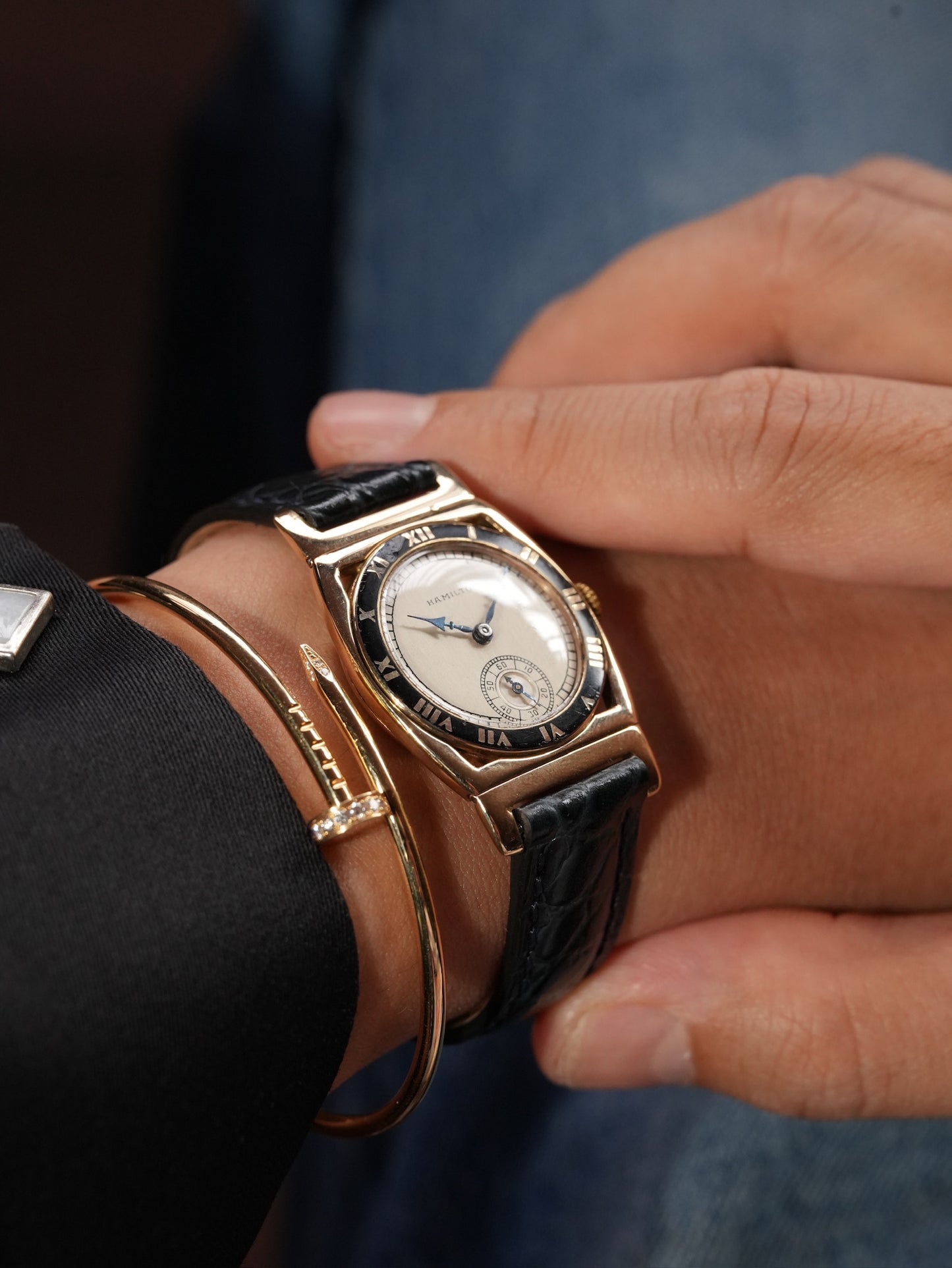 Hamilton 50's 14K / Piping rock