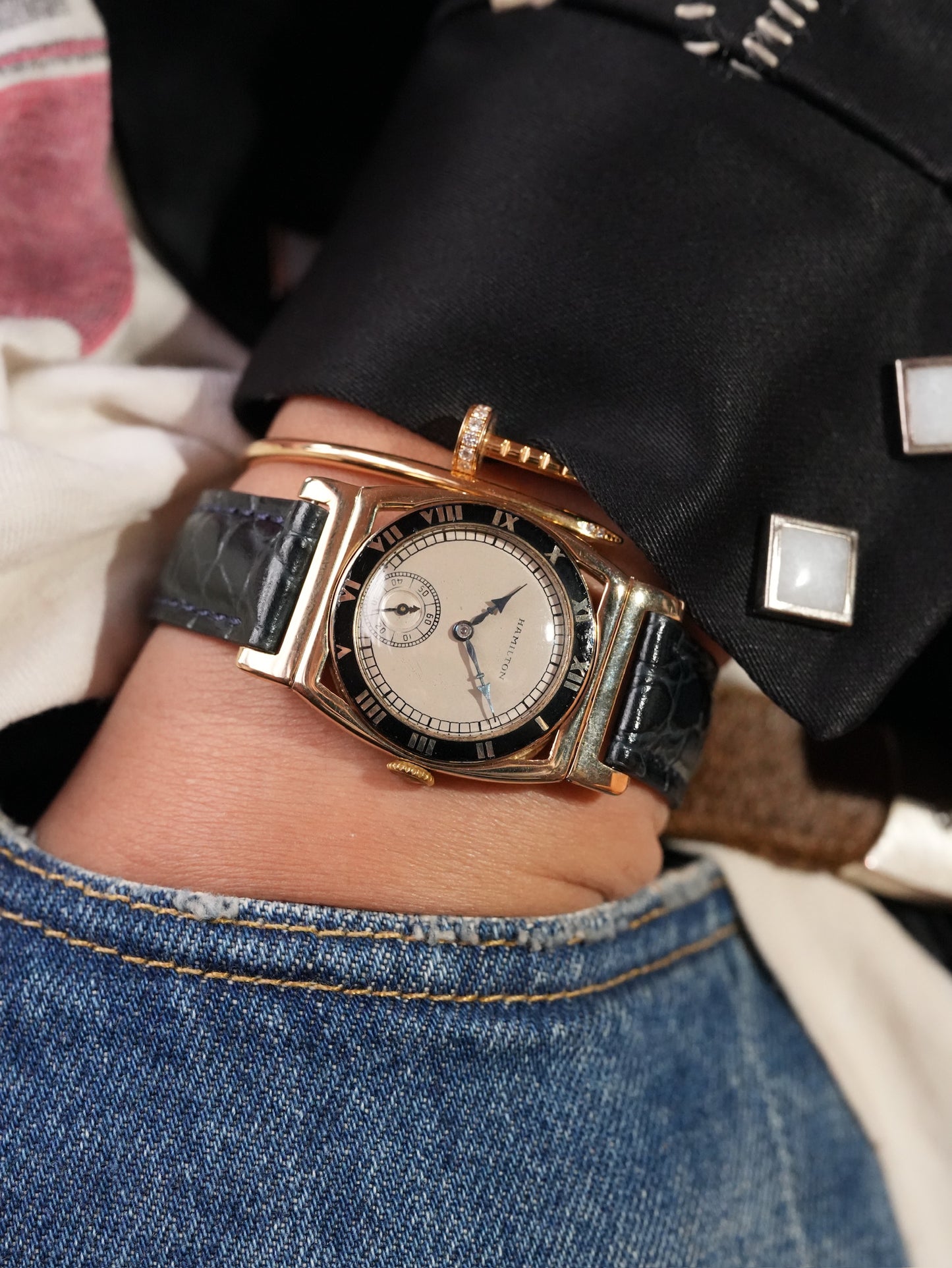 Hamilton 50's 14K / Piping rock