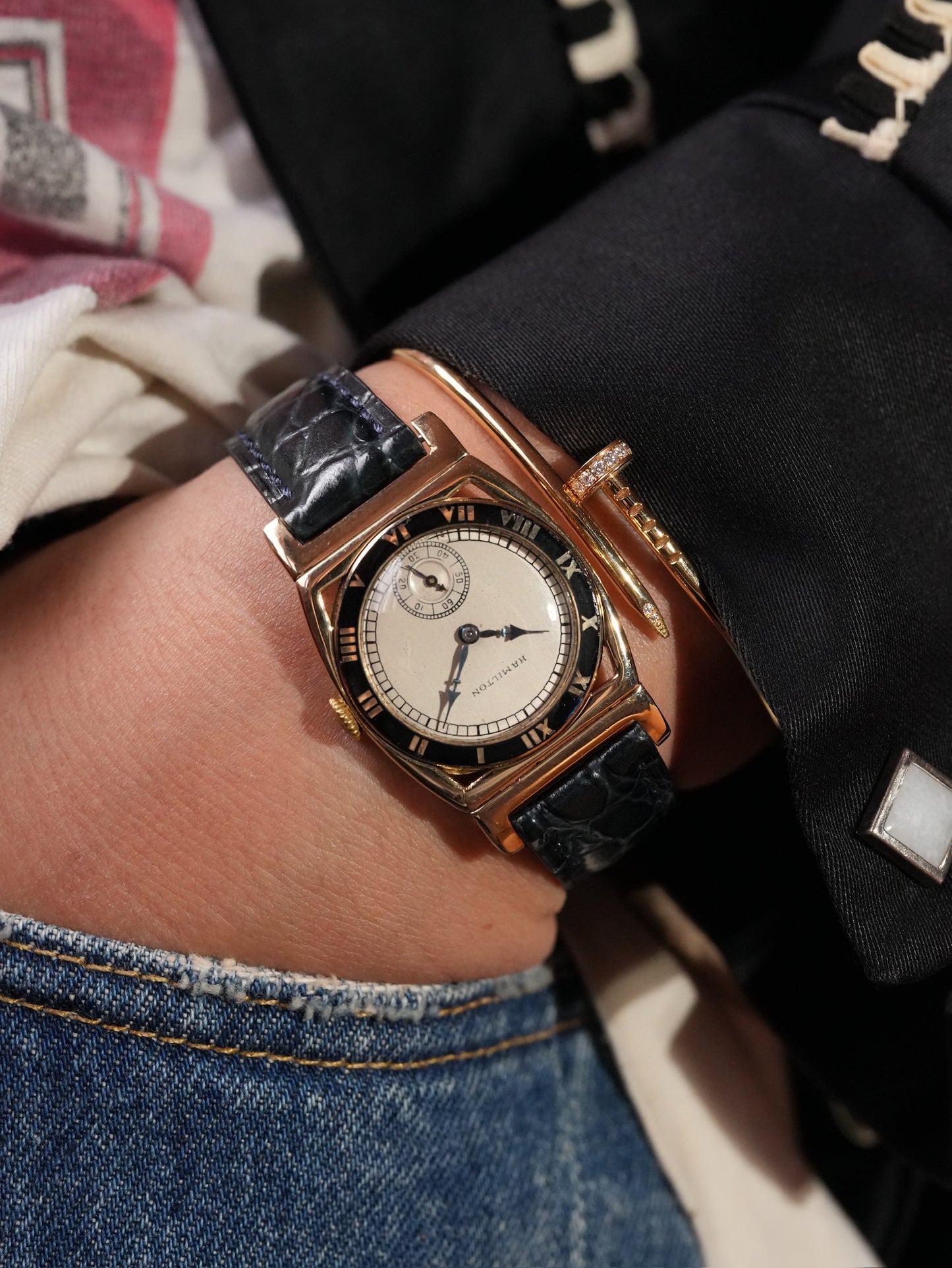 Hamilton 50's 14K / Piping rock