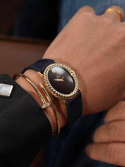 Omega 70's / 14K / oval shape