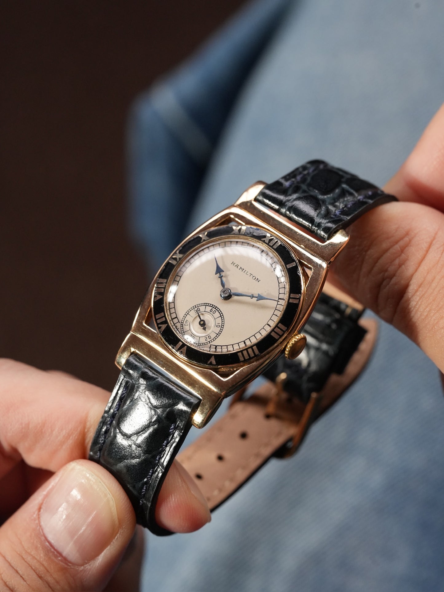 Hamilton 50's 14K / Piping rock