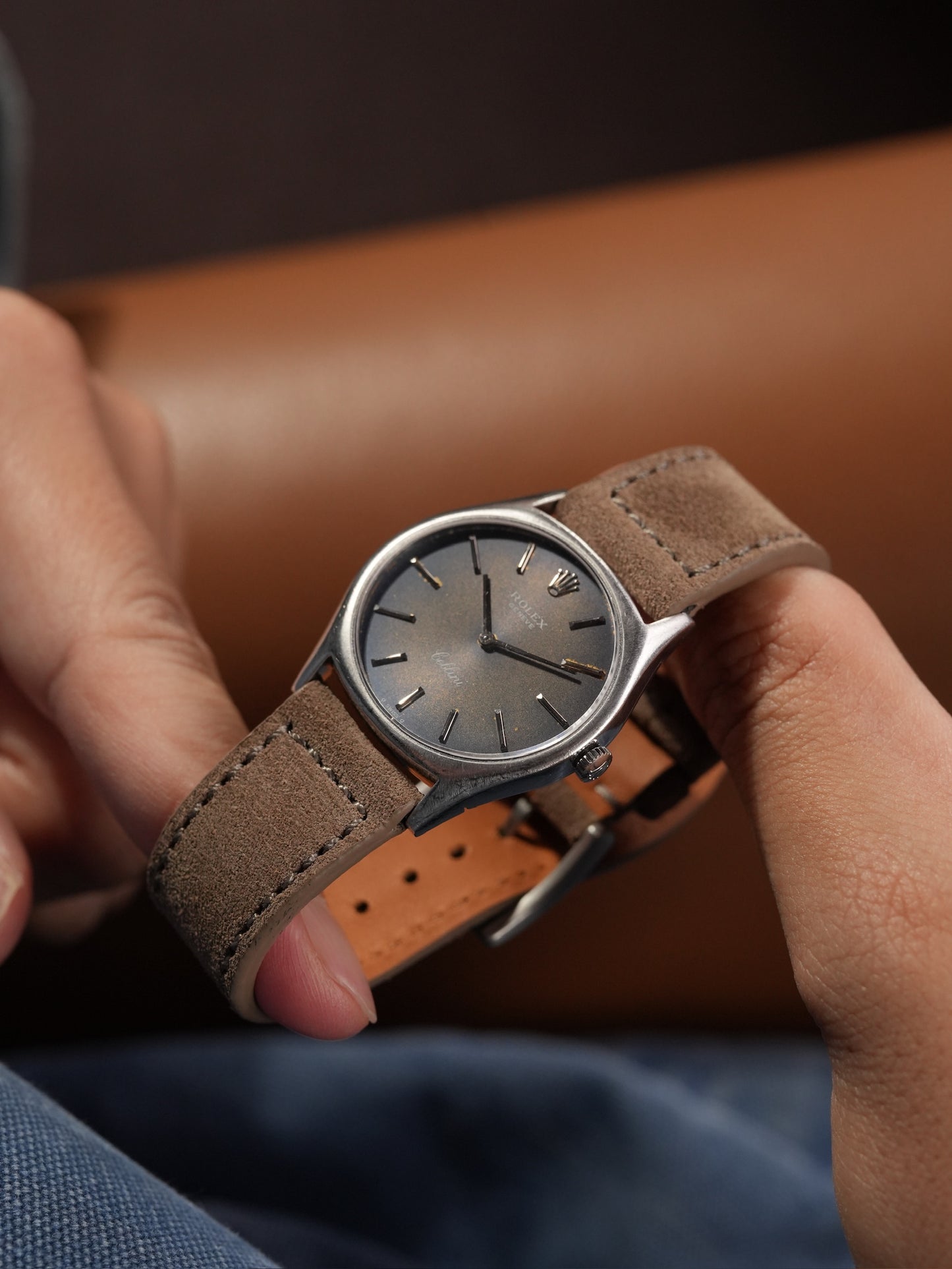 Rolex Cellini / 18K × Patina dial