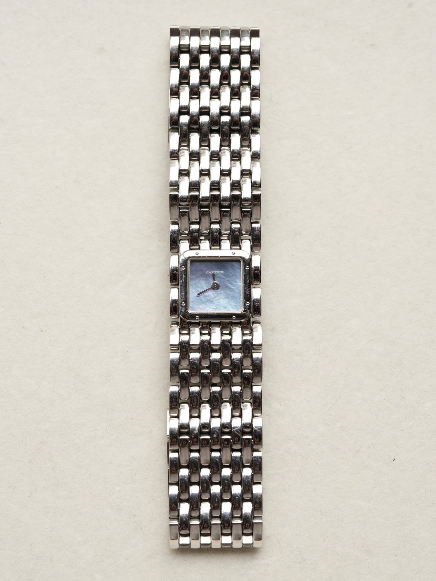 Cartier Swiss Quartz Ladies Watch Mop Dial Panthere