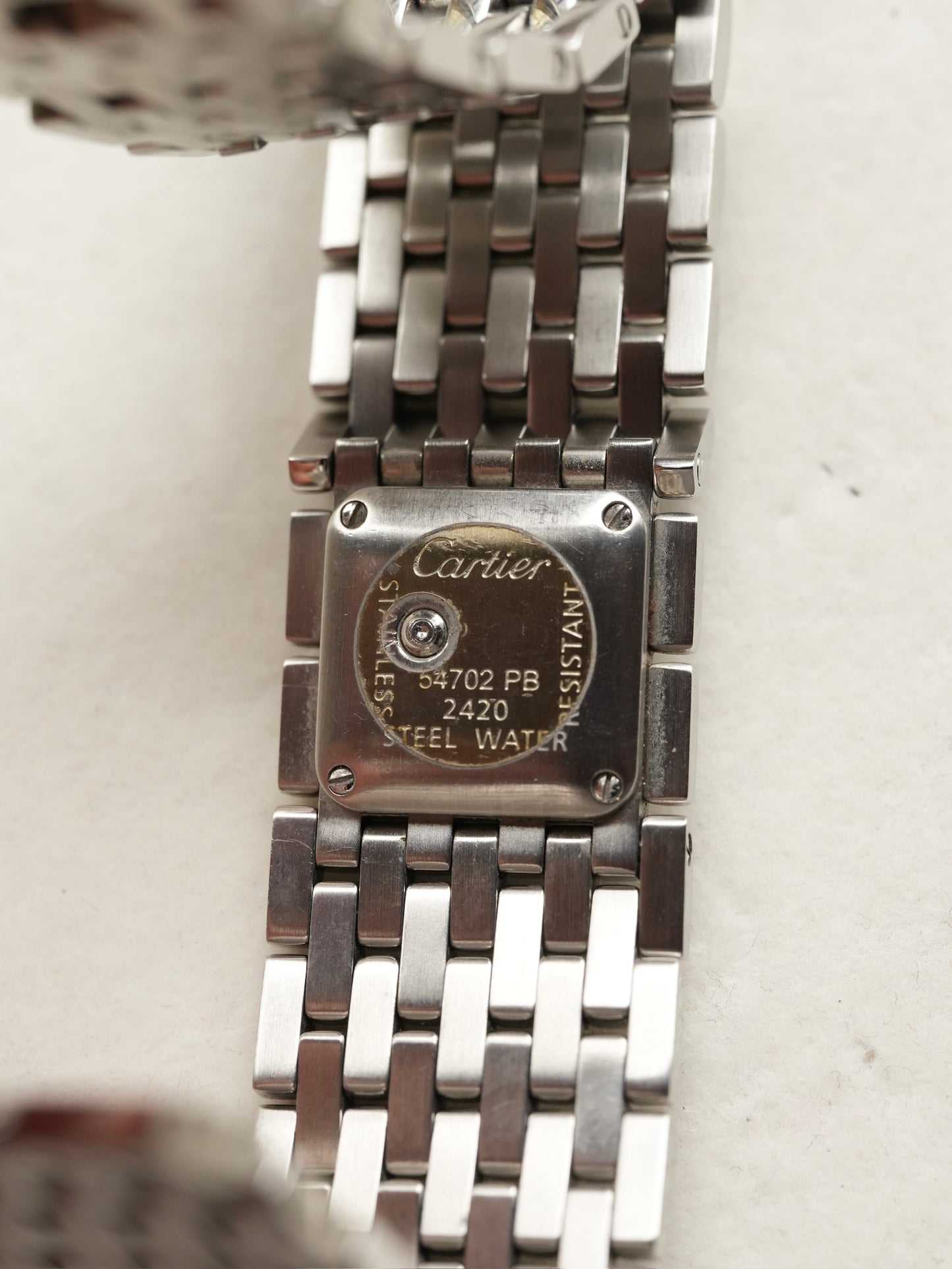 Cartier Swiss Quartz Ladies Watch Mop Dial Panthere