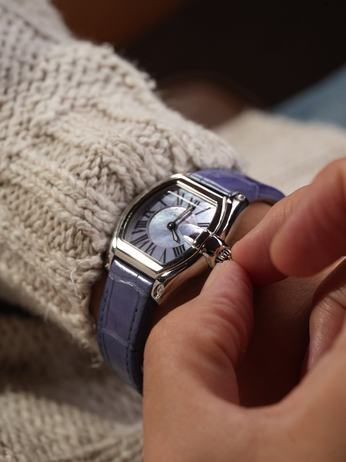Cartier Roadster MOP dial