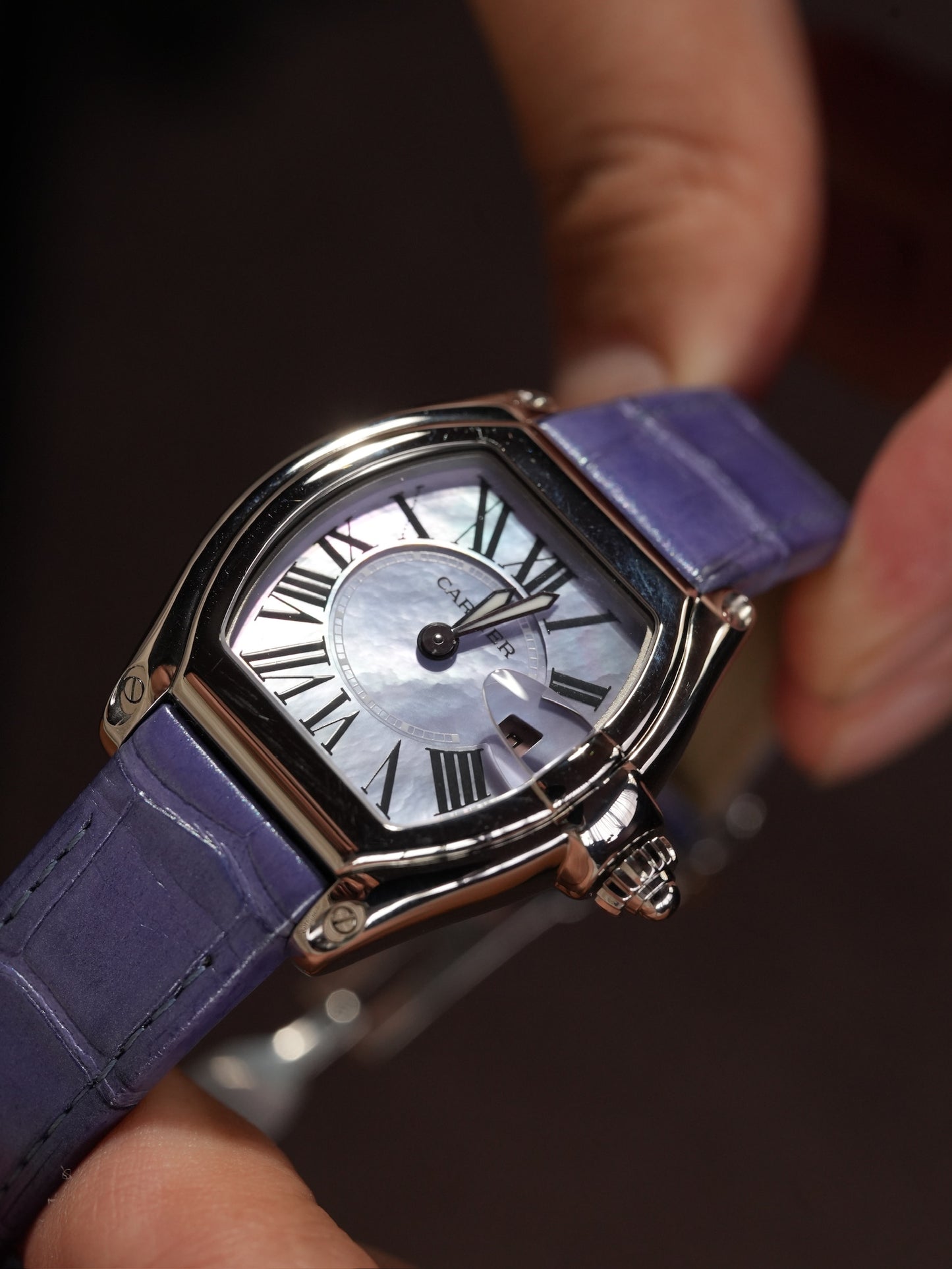 Cartier Roadster MOP dial