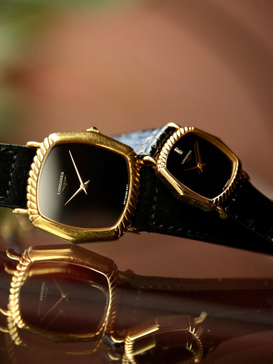 Longines 70's vintage 18K Pair watch 