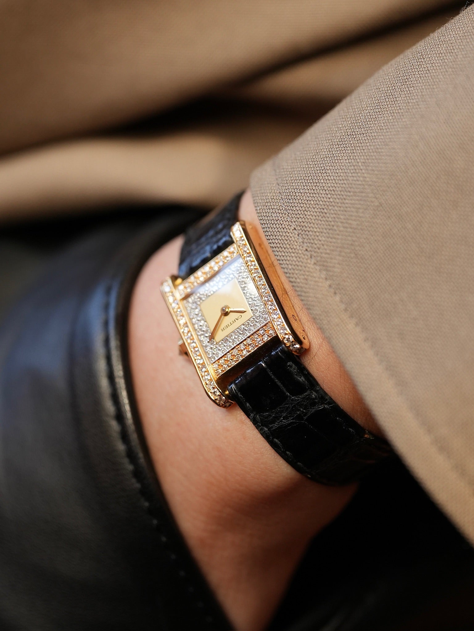 Cartier Tank Normale / SM / Factory Diamond – C4C Vintage Watches