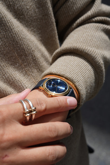 Blancpain Villret /Blue dial 18YG 1990's