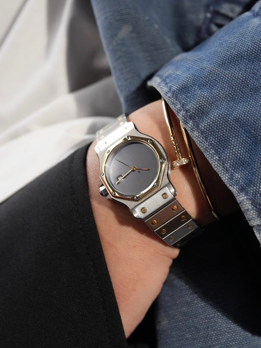 Cartier Santos Octagon LM Ghost dial