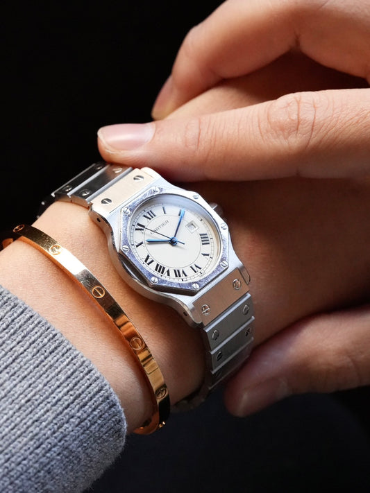 Cartier Santos Octagon LM SS Fullset 