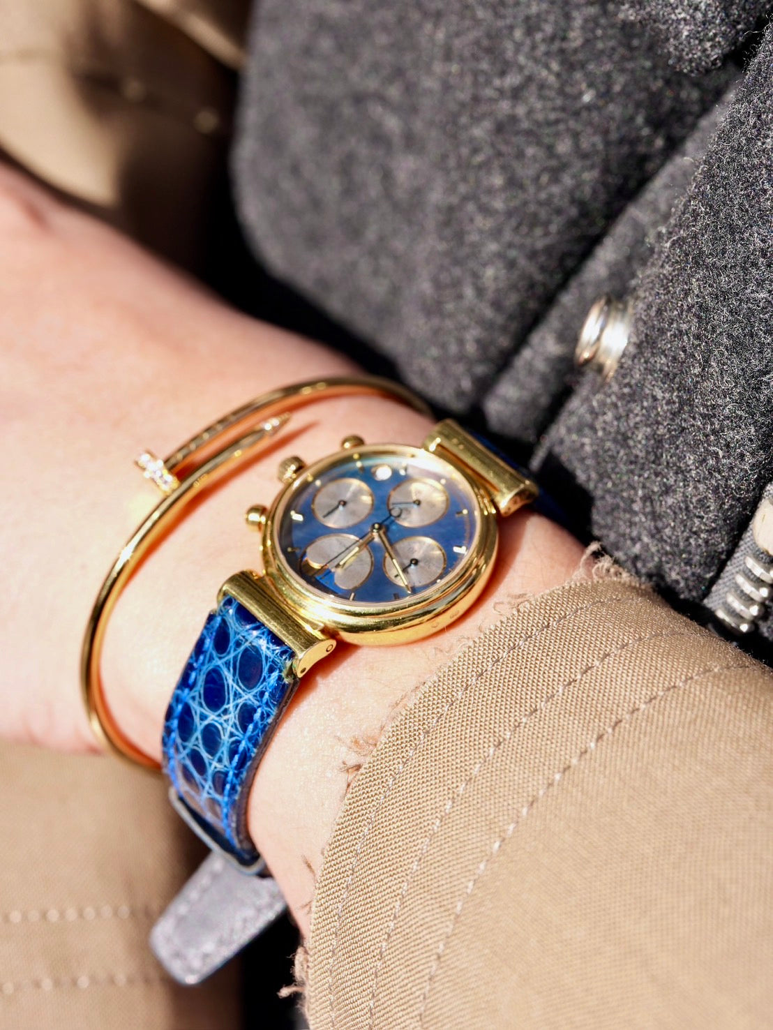 IWC Da Vinci Chronograph Blue MOPdial Fullset 
