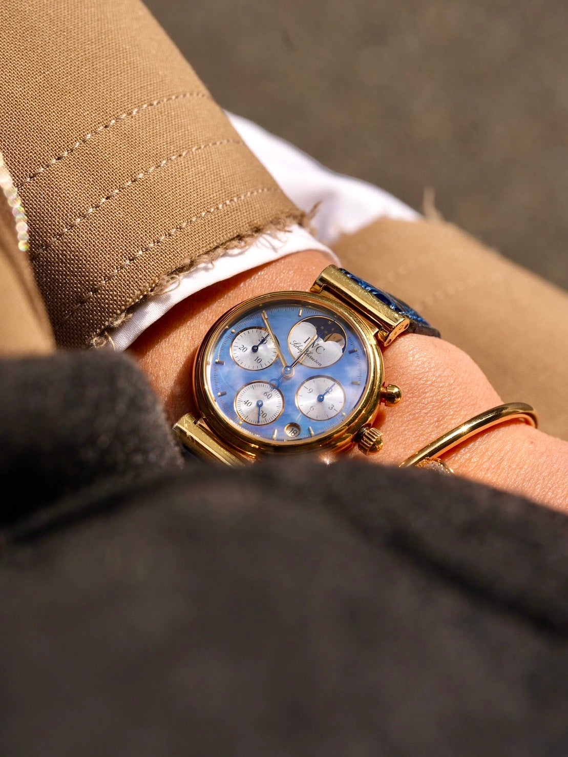 IWC Da Vinci Chronograph Blue MOPdial Fullset 