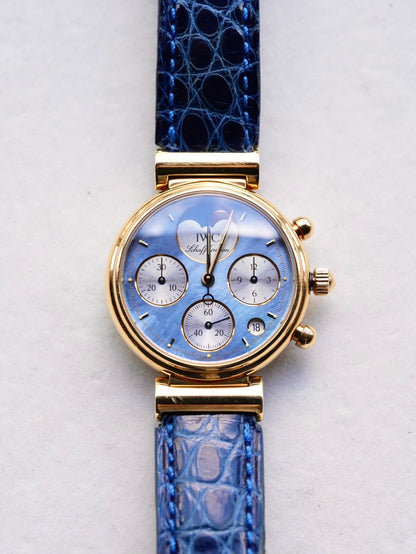 IWC Da Vinci Chronograph Blue MOPdial Fullset 