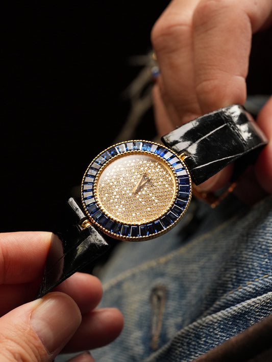 DeLaneau Diamond x Sapphire dress watch 