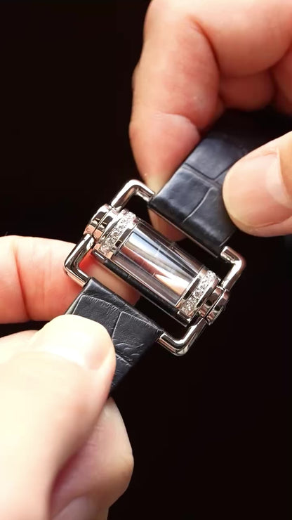 Corum Ref. 130.330.47 Diamond-Set Case Black Dial – Stainless Steel 