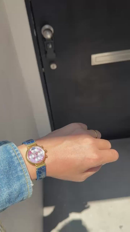 IWC Da Vinci Chronograph Black MOP dial With paper